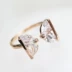 璀璨 Nhẫn nữ rhinestone hoang dã Nhẫn nữ Hàn Quốc thời trang Hàn Quốc phóng đại phụ nữ nhẫn ngón trỏ nhẫn cưới pnj Nhẫn