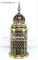 Special price Russia R2 tin metal tooth sign cylinder barrel tip castle shaped green ancient bronze deep red thick gift box