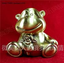 Russian R3 Metal Deposit Money Savings Pot Rose Smile Monkey Great Bronze Antique Bronze Imitation Golden Old Lord Car Sailing aeroplane