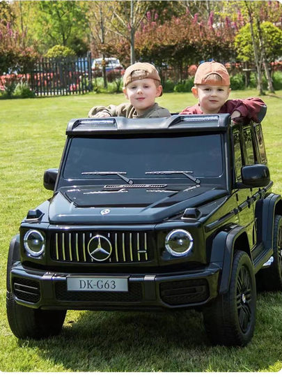 Coche eléctrico para niños G63 Mercedes-Benz Big G auténtico con mando a distancia, vehículo todoterreno para niños y bebés, coche de juguete con capacidad para adultos