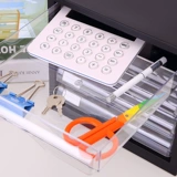 Deli 9775 Настольный файл шкаф в пластиковом шкафу для рисования файлов A4 шкаф Data Data 5 -Layer Transparent 9777