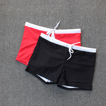 Small discount mens swimming trunks conservative boxer swimming shorts zipper pocket adult casual swimwear swimming trunks