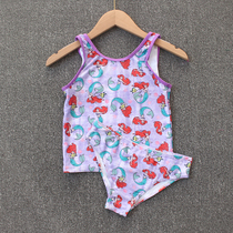 Small discount new girl split swimwear children swimming set triangle vest summer swimsuit girl