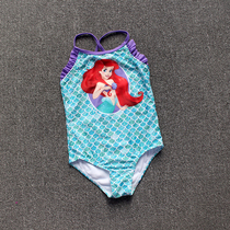 Small discount childrens one-piece swimsuit girl cute mermaid baby swimsuit baby triangle swimsuit