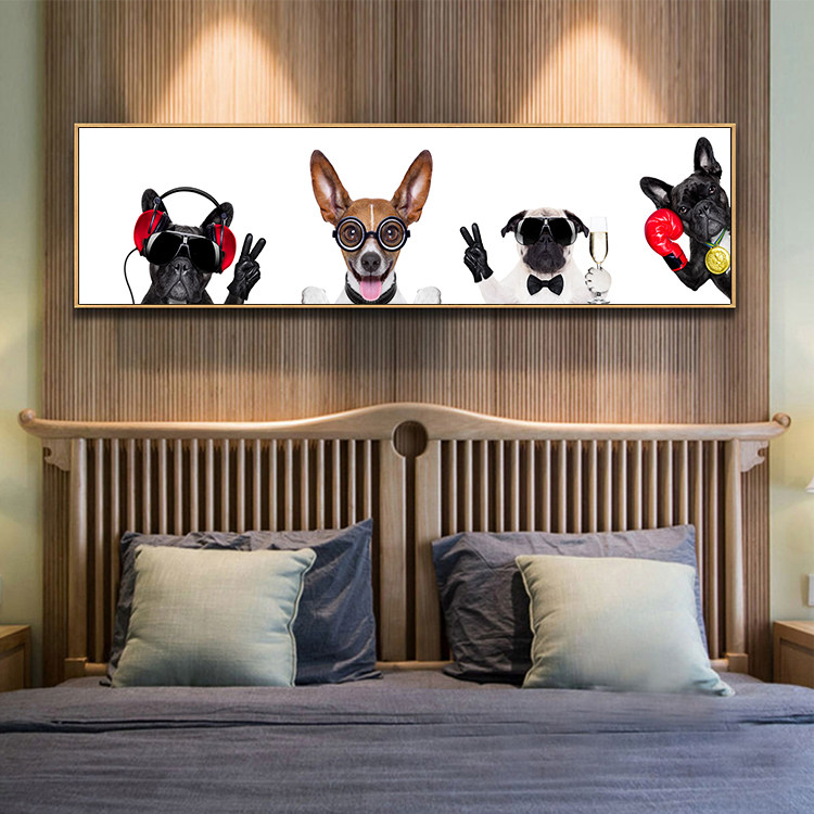 Nordic Style Bedroom Bedside Decoration Painting Living Room Minima Modern Children's Room Cartoon Cute Animals Hanging Paintings