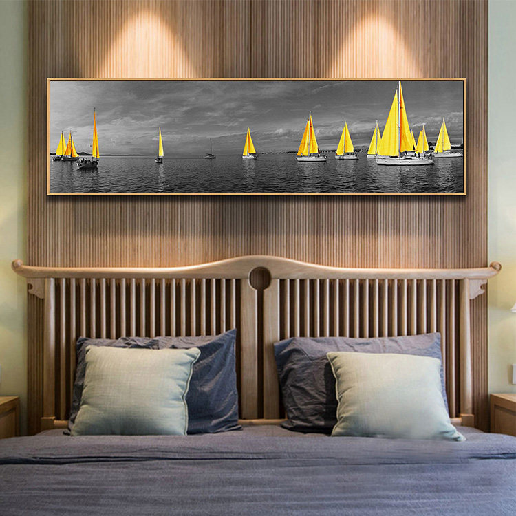 Minima Modern Bedroom Wall Decoration Painting Bedside Hanging Painting Living-room Hotel Guest House View Wall Painting Sofa Background Wall