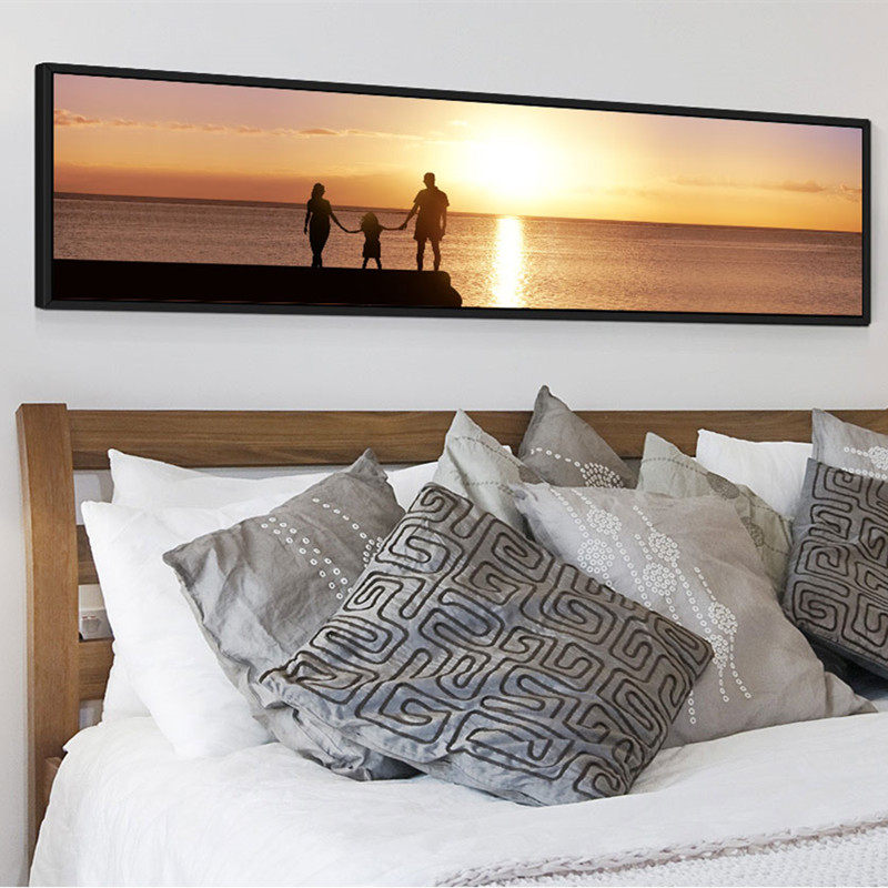 502 Nordic Living Room Decoration Painting New Residence Seaside Wind Landscape Painting Modern Minima Hung Painting Hotel Mural Long Version Banner
