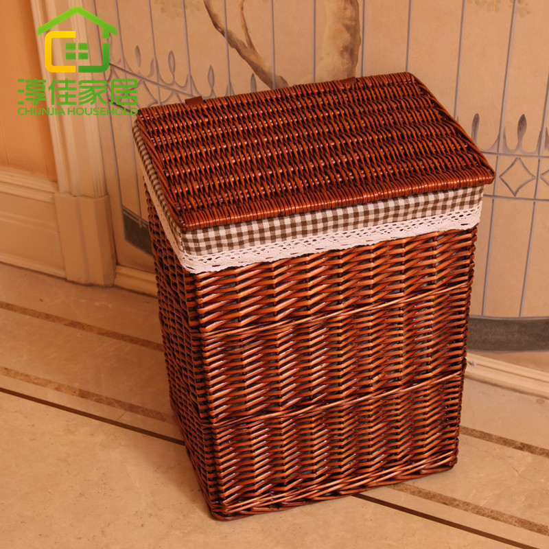Storage basket dirty clothes basket rattan dirty clothes storage basket dirty clothes basket Junjia home toys storage basket willow basket
