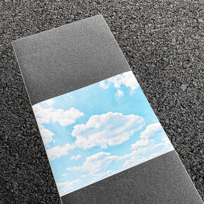 Extreme scooter double rocker CSD sandpaper blue sky and white clouds non-slip stickers wear-resistant fine sand professional SCOOTER