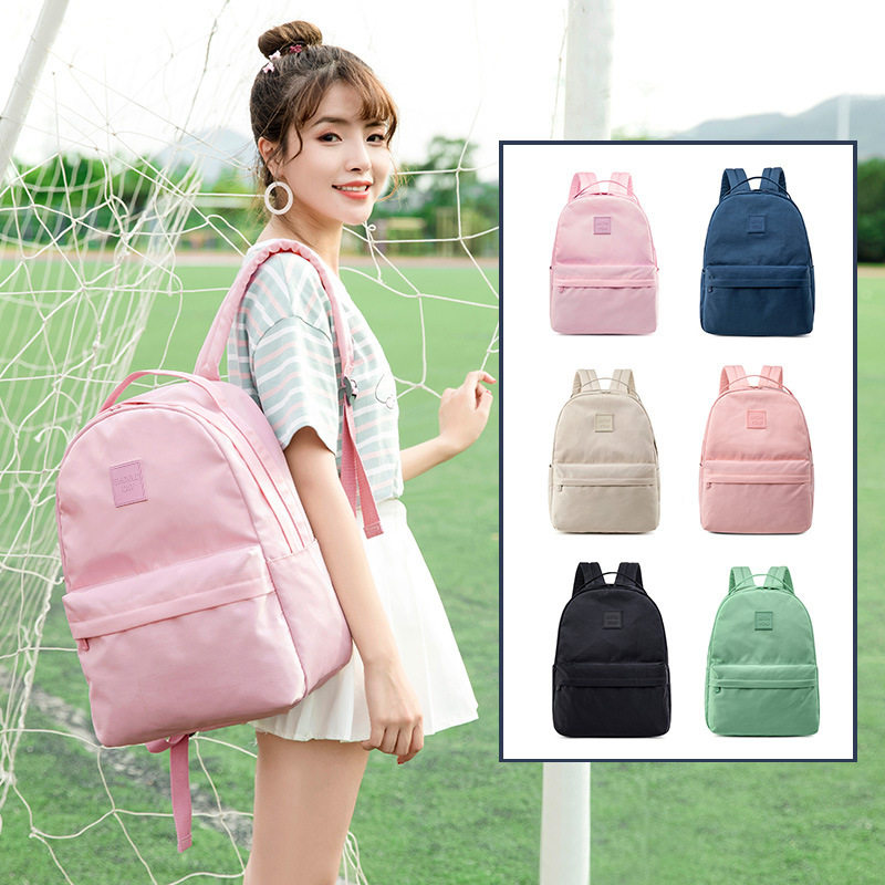 High school students' bookbag simple girls shoulder package girls high-value large capacity network red travel backpack