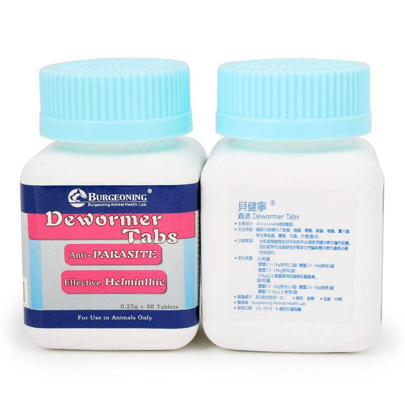 Bei Jianning côn trùng tiêu chuẩn rõ ràng 40 viên thú cưng mèo chó chó đuổi giun móc rệp - Cat / Dog Medical Supplies kim tiêm thuốc thú y	