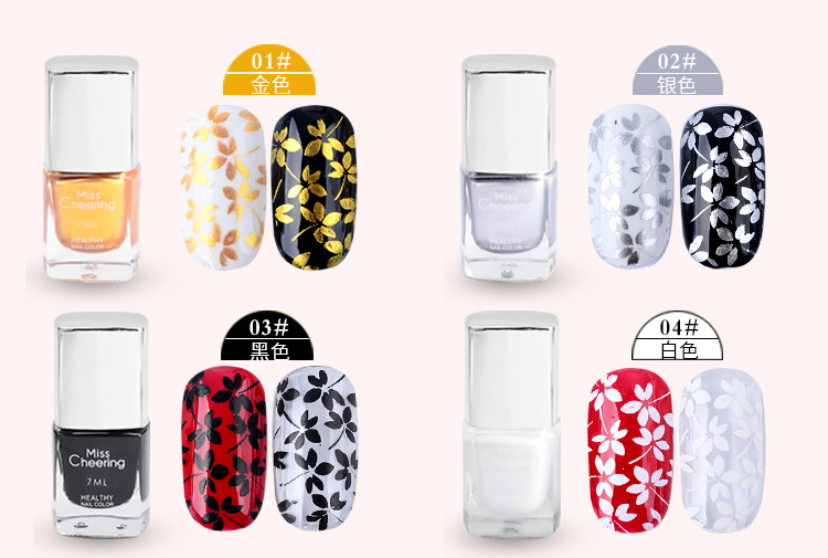 Nail Printing Oil Printing Plate Seal Special Special Oil Candy Color Nail Paint Oil Printing 7ml máy làm móng tay