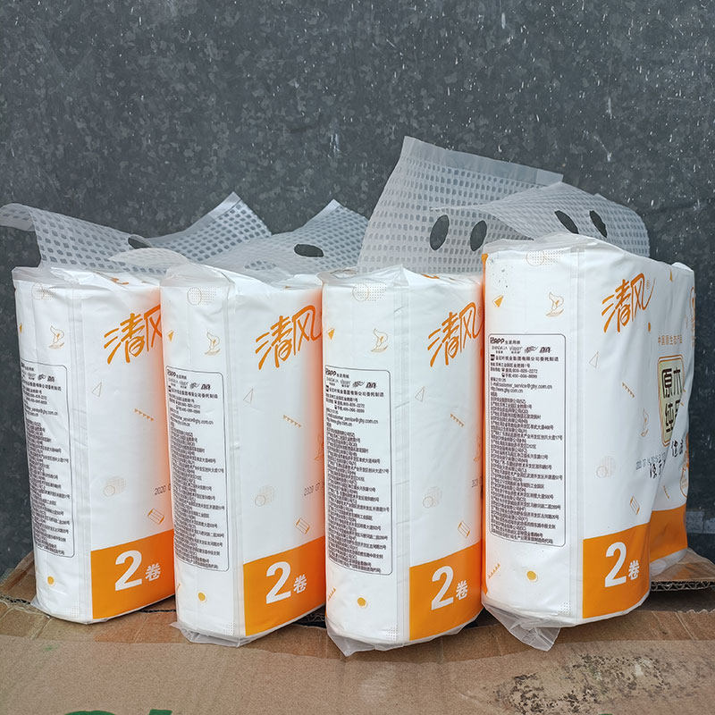 Clear Wind Log Pure Pint Virgin Wood Pulp Solid Toilet Paper No Core Drum Toilet Paper Affordable for long paper Home 200g