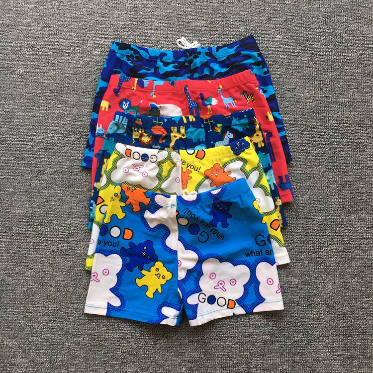 Children's swimming trunks male children's straight corner swimsuit Jun Fei baby swimsuit split bathing suit small middle school children's hot spring swimsuit