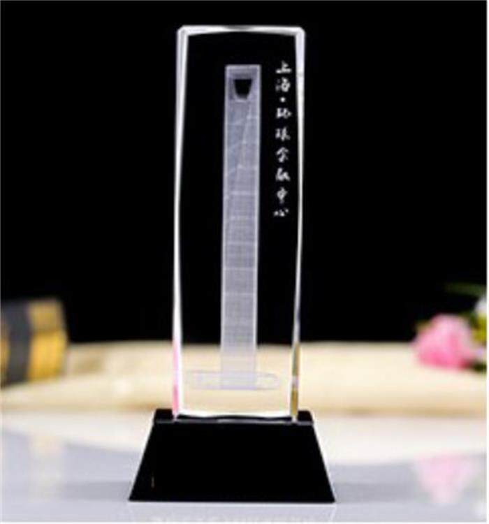 Shanghai World Financial Center Ornament Crystal 3D Three-dimensional Inner Sculpture City Building Sent to Friends Customer Company Customization