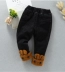 Nữ bé mùa đông mới cộng với quần nhung 0 bé gái quần denim 1-2-3-4 tuổi bé gái dày quần short jean bé trai Quần jean