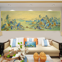 Diamond painting thousands of miles and mountains Tucross embroidered 2022 new living room landscape painting high-end atmospheric brick and stone painting handmade paste