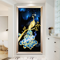 5D Diamond painting full diamond new Peacock diamond embroidery 2021 living room point diamond cross stitch Crystal brick stone painting bedroom