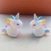 Cake Decorations Healing Ensemble RAINBOW HORSE UNICORN INNS NEW CREATIVE CARTOON PAPARAZZI COUPLE DOLLS