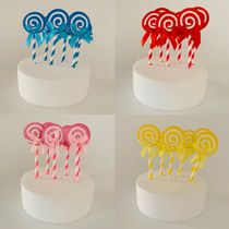 Cake Decorations Illustrator Inserts Flags Creative Cake Baton Candy Inserts Baking Decorations Birthday Atmosphere Dress