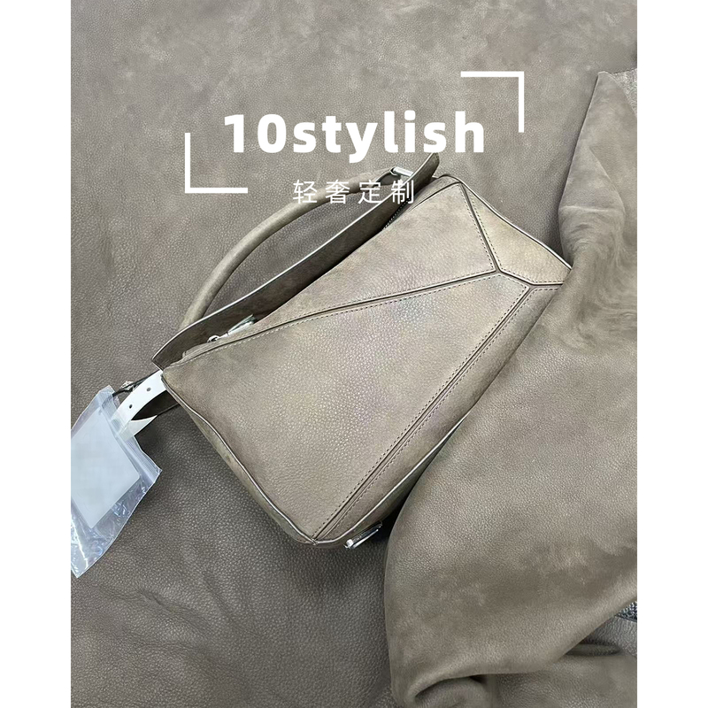 【10Stylish】Old Money Elegance! Puzzle Men's Bag with Grainy Nubuck Leather, Geometric Handbag for Women 【10Stylish】Old Money Elegance! Puzzle Men's Bag with Grainy Nubuck Leather, Geometric Handbag for Women