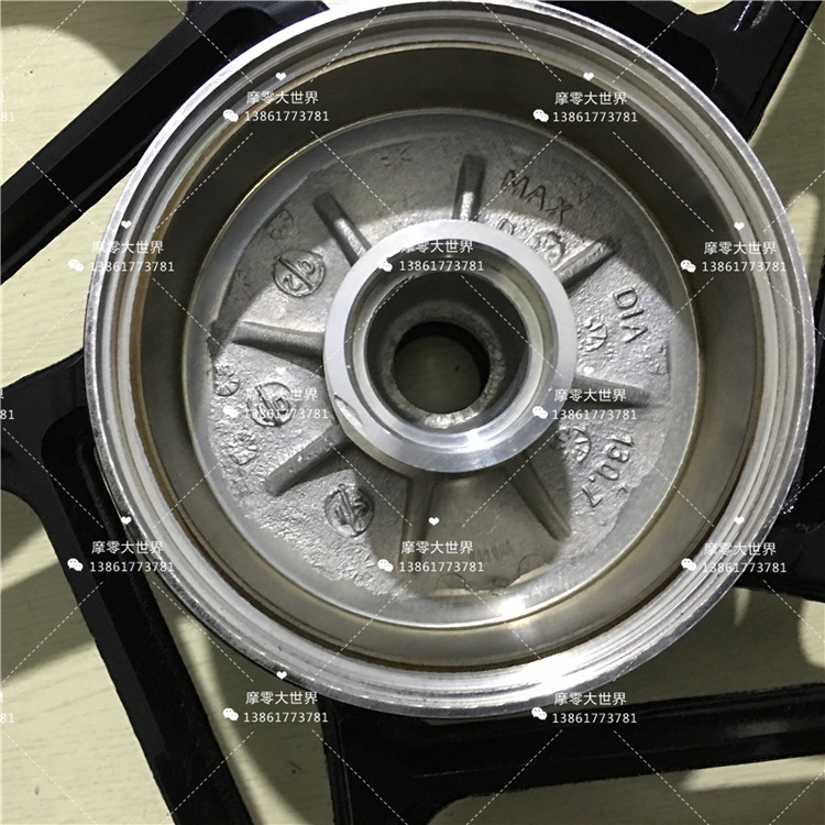 Quốc gia áp dụng ba con báo kim cương HJ125K-A EN125-2F phiên bản thể thao màu đen bánh xe vòng thép trước và sau - Vành xe máy vành xe cx5