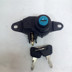 Suzuki màu xanh đỏ vàng và khóa đuôi bạc HS125T màu xanh đỏ vàng Fuxing Superman 150 siêu sao - Xe gắn máy phía sau hộp thùng sau xe máy nhôm Xe gắn máy phía sau hộp