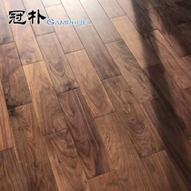 Authentic North American Black Walnuts Pure Solid Wood Flooring A Level Coffee Color Ground Warm Lock Wood Wax Oil Flooring Manufacturer Direct