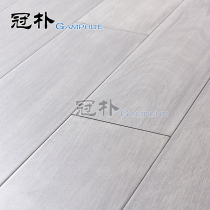 Dragon Pinewood Pure Solid Wood Flooring Nordic Modern Light Lavish Style Imported Aroma Two-Fin Bean Light Grey Series Factory Direct