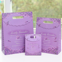 Flip Handbag Gift Bag Gift Wrap Bag Lavender Sticky Button Gift Bag Back Gift Bag Clothing Bag Delight Bag