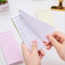 Simple day plan post-it notes can stick 30 shopping lists Study schedule Weekly month plan Post-it notes N times