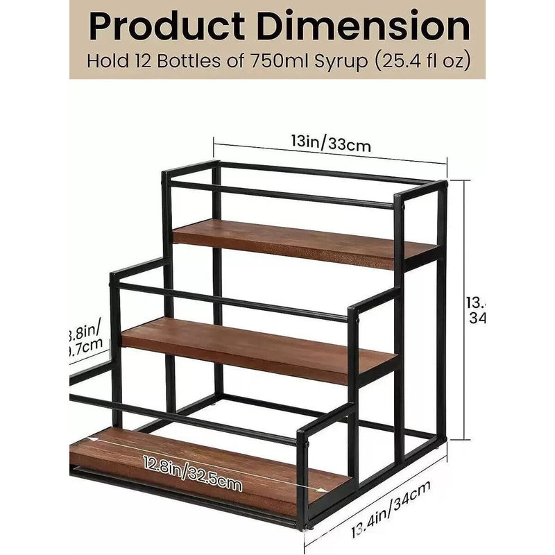 Desktop Wine Rack, Coffee Bar Bottle Storage Rack, Coffee Syrup Rack, Spice Rack, Display Rack, Red Wine Rack, Wine Rack
