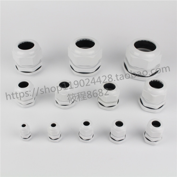 New material M16x1 5 plastic cable waterproof joint cable fixed head Gülen M16 * 1 5 with spacer