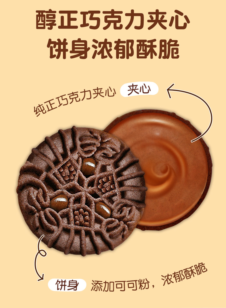 茱蒂丝巧克力夹心饼干3袋 图2