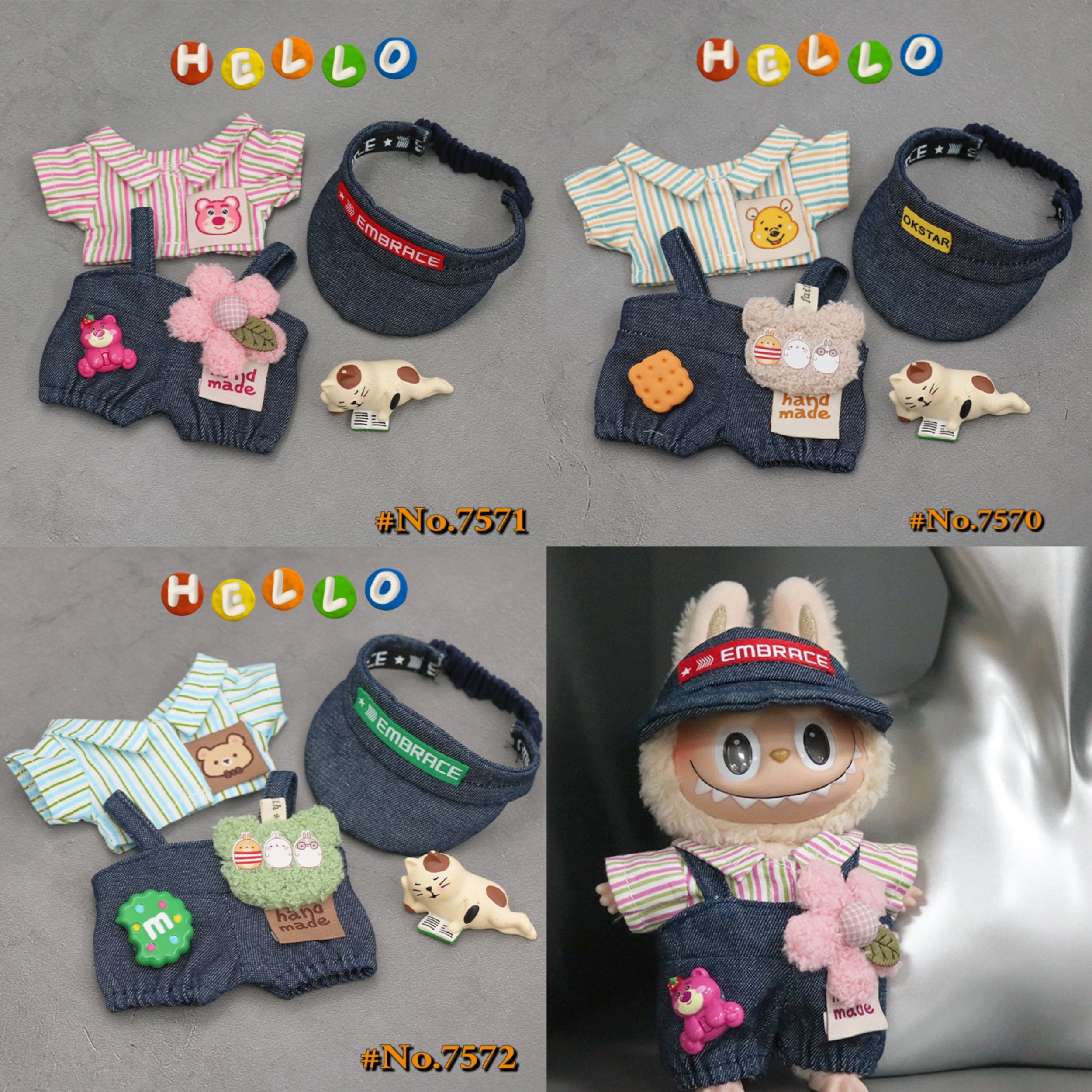 POPMART ポップマート ゆううつ LABUBU ラブブ ぬい服 17cm