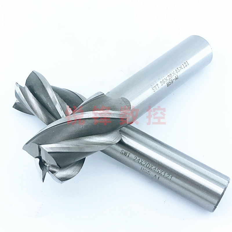 SWT milling cutter south-west ultra-hard straight shank milling cutter 2-edge milling cutter keyway milling cutter 21 22 24 26 30 30 35 35