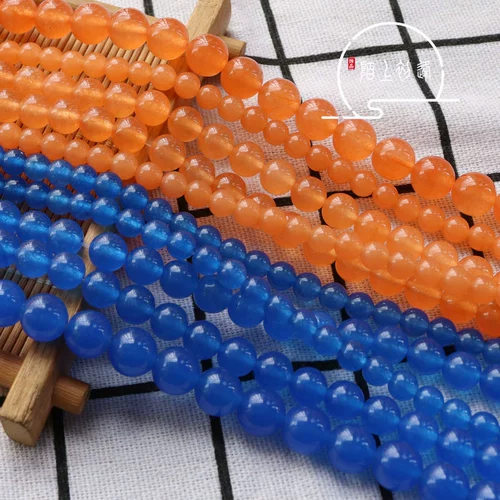 Белые золотые синие бусины из белого нефрита, китайская шпилька, аксессуар с кисточками, DIY