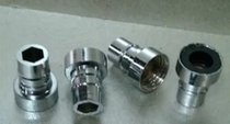 Washing machine nozzle faucet joint thickened by 4 points thick thread inlet pipe joint non-plastic all steel