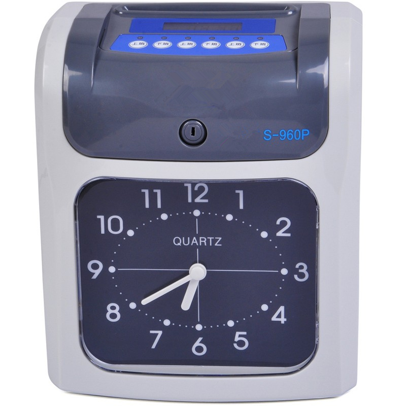 English version of the attendance machine S-960SP two-color printing British plug export foreign trade attendance machine punch clock