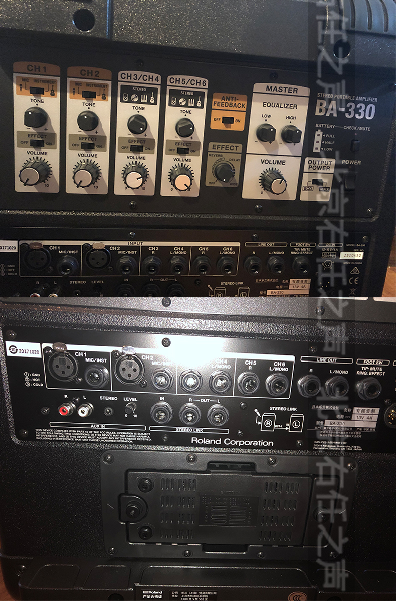 Roland Roland BA-330 BA330 loa stereo đa chức năng bàn phím đàn guitar điện hộp đàn piano cầm tay - Loa loa loa kẹo kéo nanomax