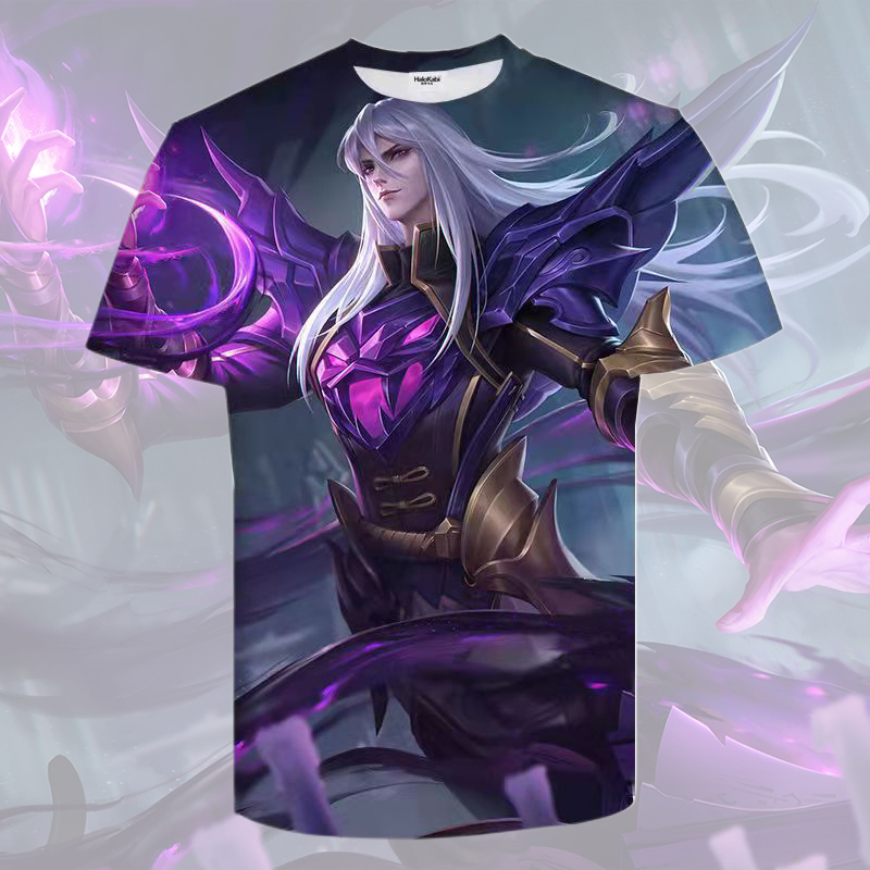 King of Glory Sima Yi Dark Abyss Magic Outfit Unisex Short Sleeve T-Shirt Summer Wear Student Youth Cosplay Top King of Glory Sima Yi Dark Abyss Magic Outfit Unisex Short Sleeve T-Shirt Summer Wear Student Youth Cosplay Top