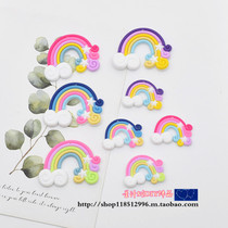DIY jewelry accessories Soft rubber rainbow series Earrings Necklace keychain accessories Pendant material