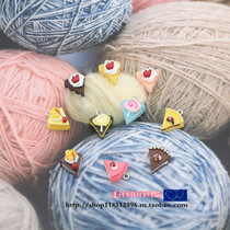 DIY jewelry accessories Resin painted strawberry apple cherry cake earrings earrings keychain accessories material