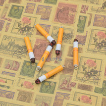 Star plan DIY accessories Harajuku style retro simulation shabby cigarette butt earrings trendy personality fun earrings keychain