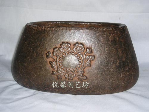 Foreign trade Export * European-style classical reliefs/Do the old * red brown ceramic flowerpots/floral