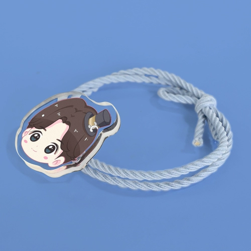 Акриловая резинка для волос, браслет для влюбленных, фотография, аксессуар для волос, «сделай сам», делается под заказ