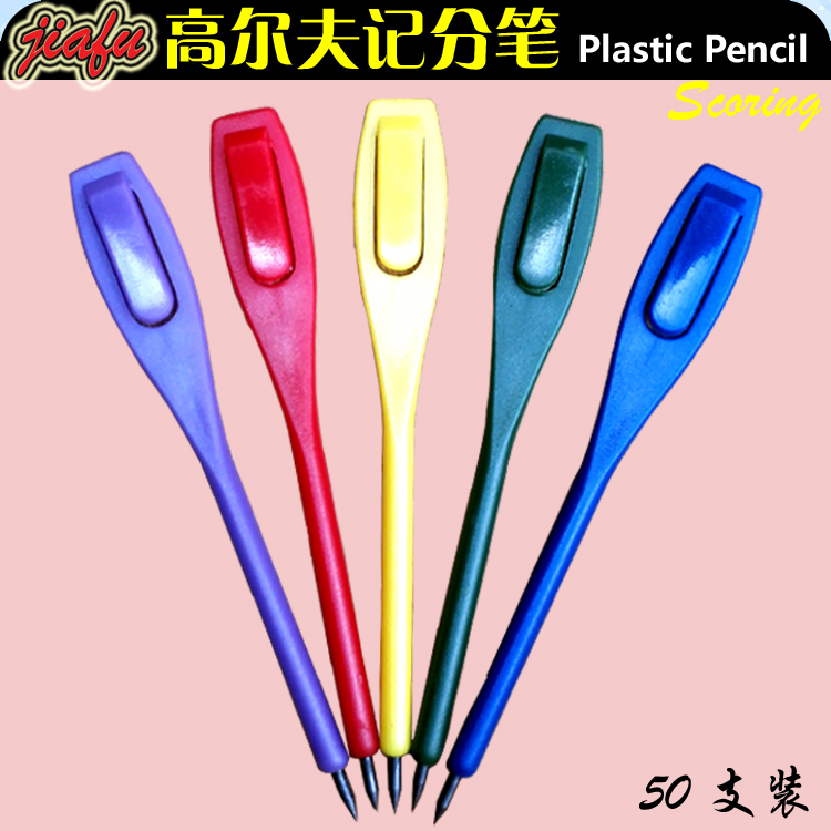 Golf pencil plastic scoring pen scoring book scoring pen golf club note with pencil disposable pencil