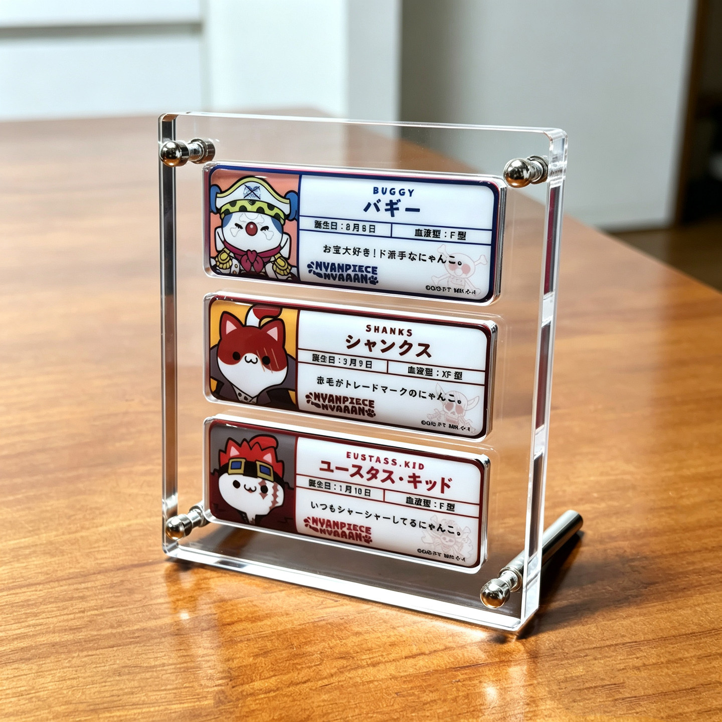 【Meow Meow Long Strip Display Stand】One Piece Naruto Acrylic Gumi 85*30 Nameplate Series Storage