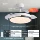 quạt trang trí phòng khách Sanxiong Aurora quạt vô hình đèn phòng ăn phòng khách nhà tích hợp quạt điện đèn chùm tối giản hiện đại ánh sáng đèn sang trọng quạt trần phòng khách đẹp quạt trần trang trí