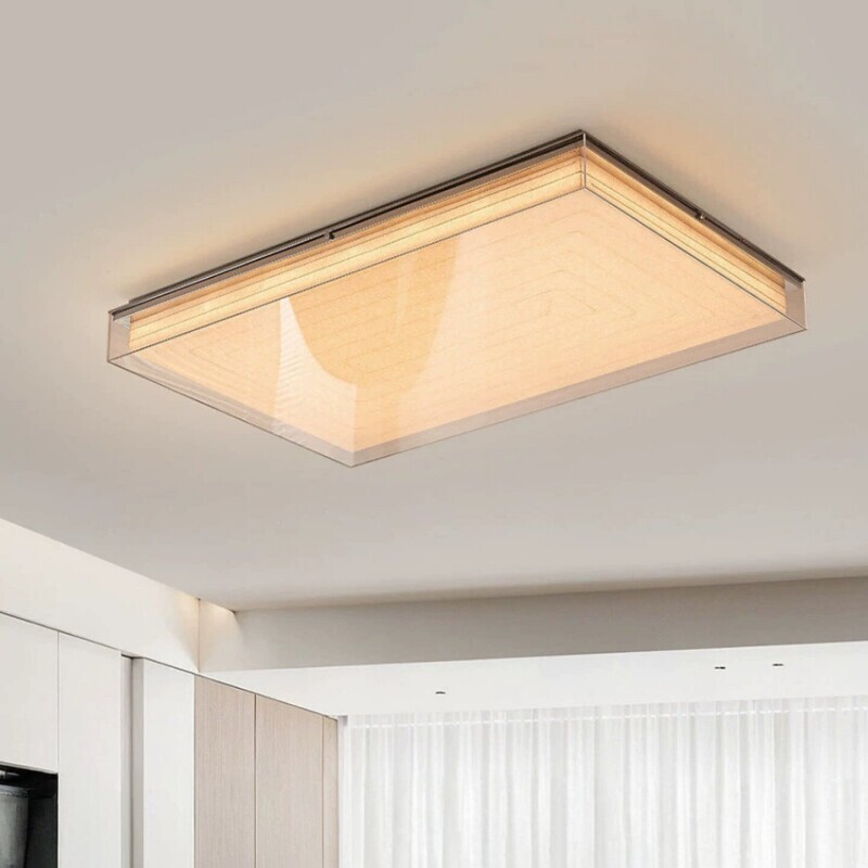 Ji Yutang Tokyo Andaz Bauhaus Bedroom Lamp Retro Style Eye-Protection Trendy Master Bedroom Study Square Ceiling Light Ji Yutang Tokyo Andaz Bauhaus Bedroom Lamp Retro Style Eye-Protection Trendy Master Bedroom Study Square Ceiling Light